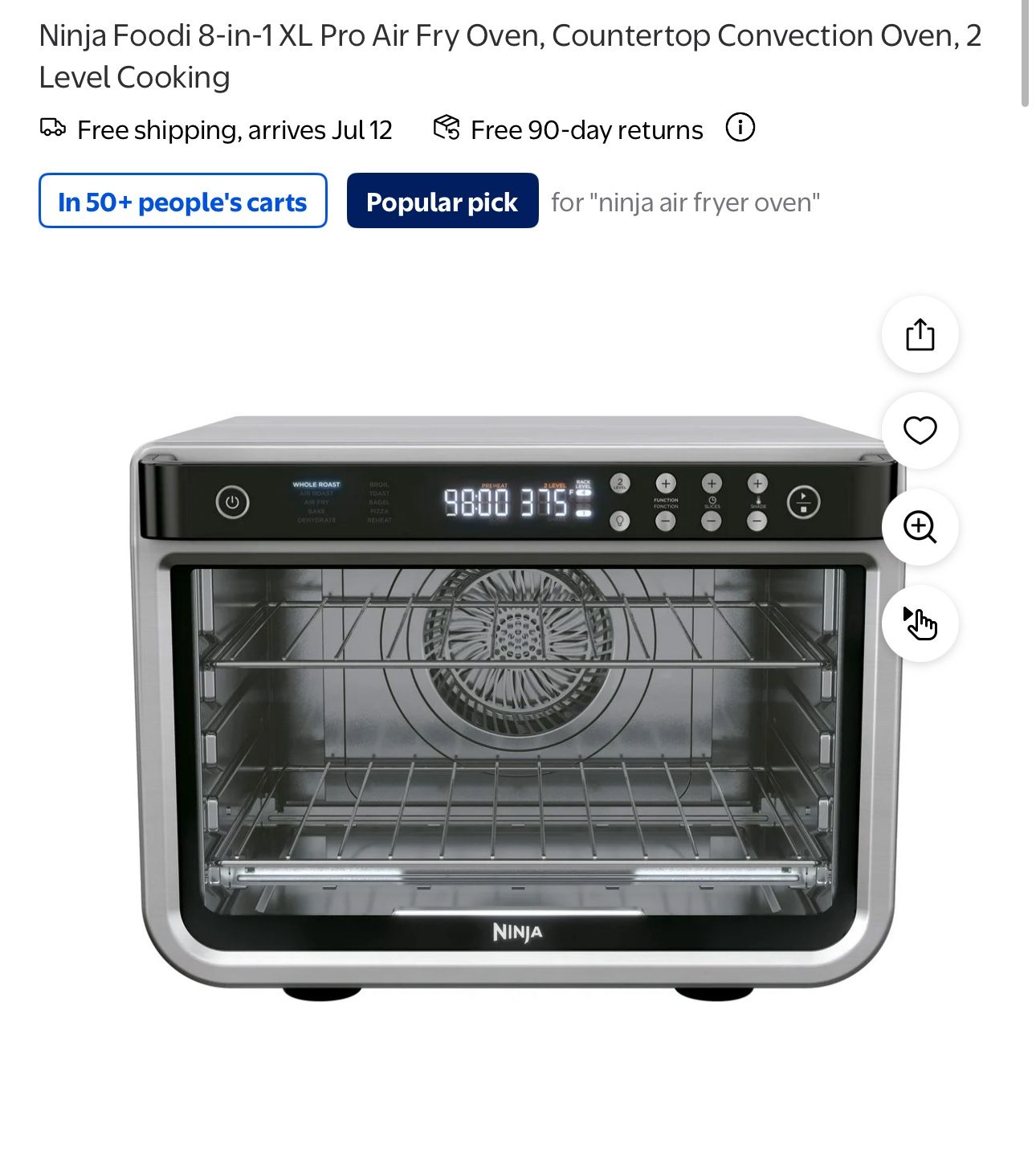 Ninja Foodi Xl Pro  Air Oven