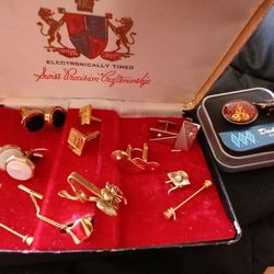 Vintage Cuff Lin Links/ Tie Clips
