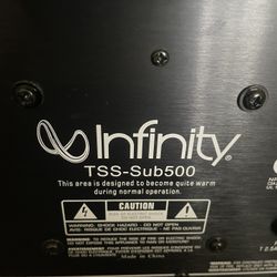 Infinity TSS-Sub500 Powered Subwoofer Home Theater Audio