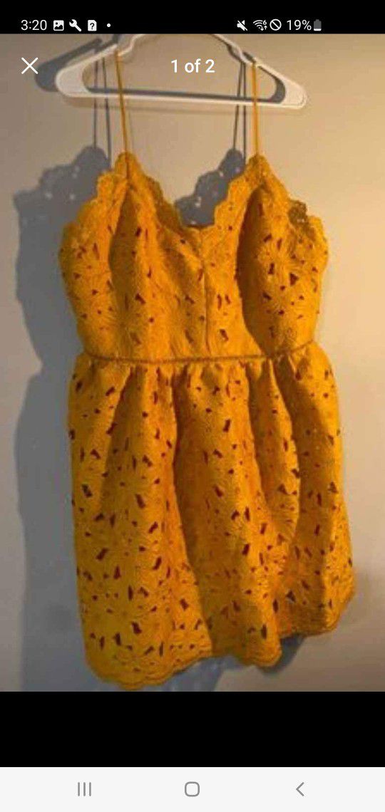 H & M Yellow Dress XL