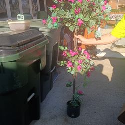 Artificial tree with flowers