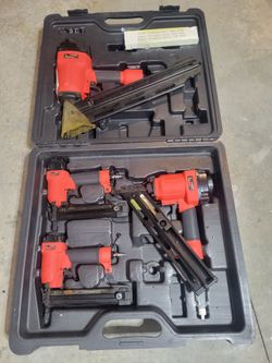 Iron Force by Campbell Hausfeld Nail Gun Set with case