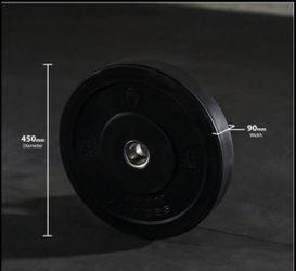 Black Titian 45 Bumpers Plates Brand New In Box 2x45= 90 pounds