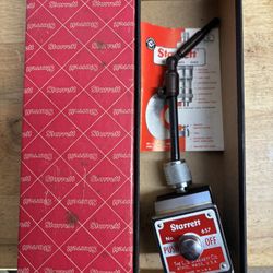 Starrett 657a magnetic base dial test indicator holder w/fine adj. New cnc haas