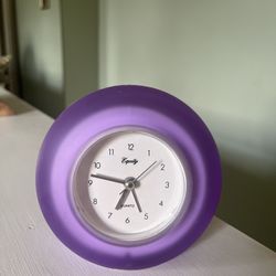 Equity Quartz Purple Clock