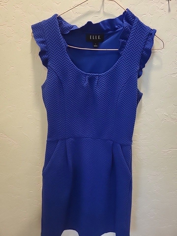 Elle Royal Blue Dress Size 2
