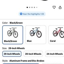 Schwinn High Timber 29” Mountain Bike – Like New Condition