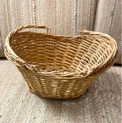 Wicker Basket with Handles