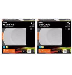2 Pack Feit Enhance LED Vivid Natural 75 Watt 925 Lumens 2700K fits 5 & 6"