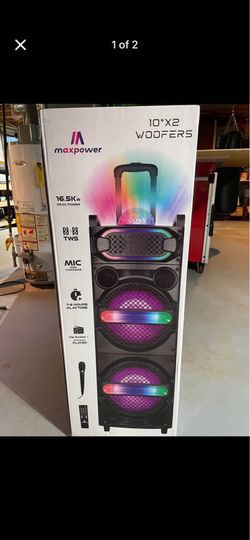 Maxpower Dual 10” Party Speaker System – 16.5KW Peak Power 🔥🔊