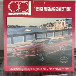 Calauto Art 1965  GT  Mustang Convertible Puzzle 