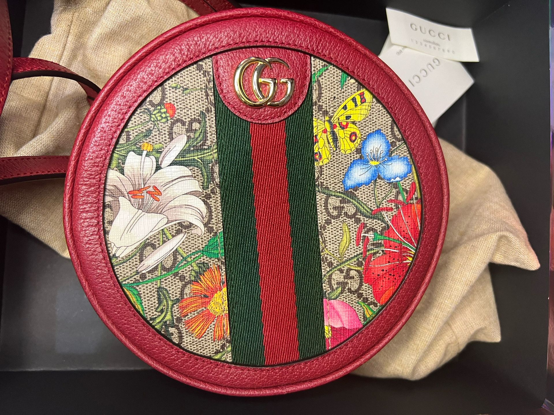 Gucci Ophidia Round Shoulder Bag, Gg Sup