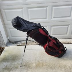 Golf Clubs and Wilson Golf Bag