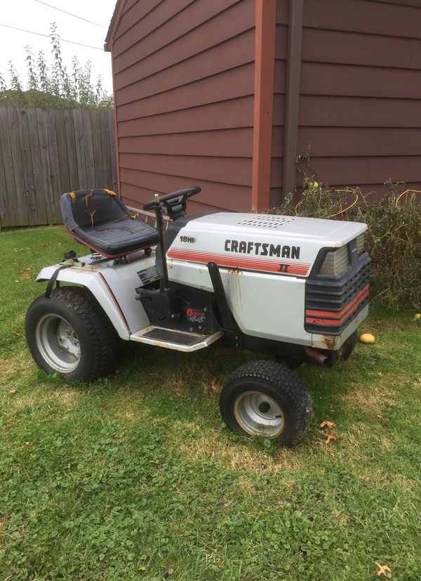 Craftsman 18hp Plow Mower Rider For Sale In Roseville Mi Offerup