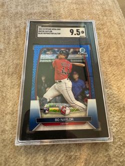2023 bowman mega box #60 Bo Naylor blue refractor /150
