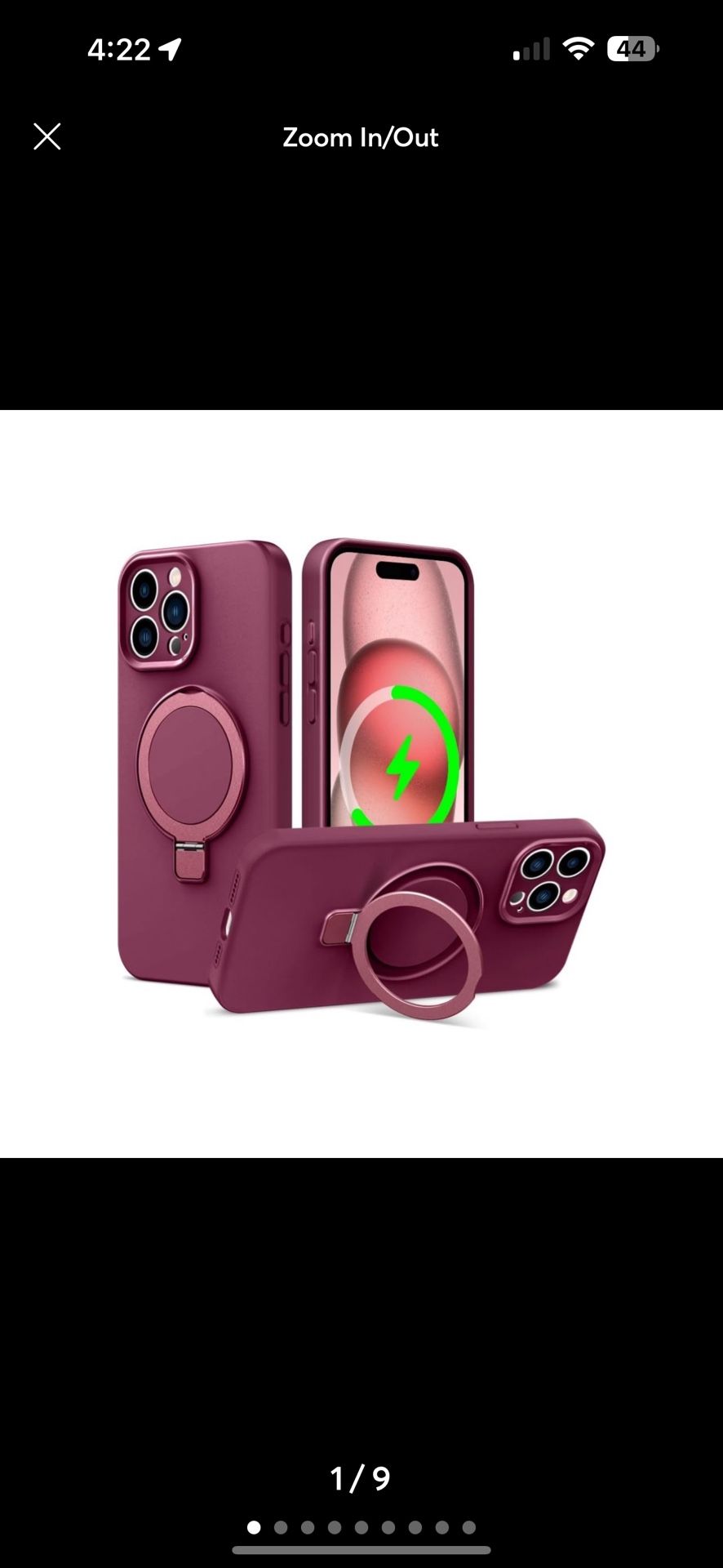 Defeneder Liquid Silicone for iPhone 15 Pro Case with Magnetic Stand