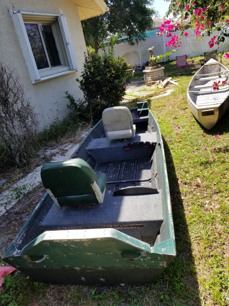 Sears Gamefisher Jon Boat for Sale in Cape Coral, FL OfferUp