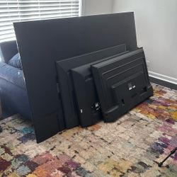 4 Smart TVs…. Screens Are Broken