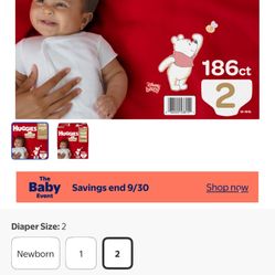 Huggies Size 2 Brand New Box