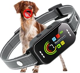 Dog Bark Collar,Bark Collar for Large Medium Small Dogs, Rechargeable Smart Bark Collar, Anti Barking Training Collar with 7-Level Sensitivity + 5 Saf