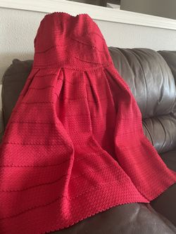 Red Crop Top Elegant Dress 