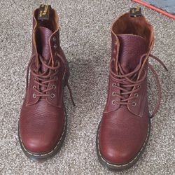 Burgundy Doc Martin Boots 