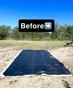 Ripstop vinyl tarps (multiple sizes available)