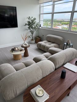 Mario Bellini Modular Tufted Sectional Sofa