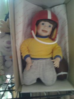 Collectable Tarko's Football player doll in box