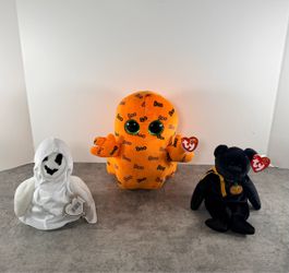 Ty Halloween Beanie Boo Plush Set of 3