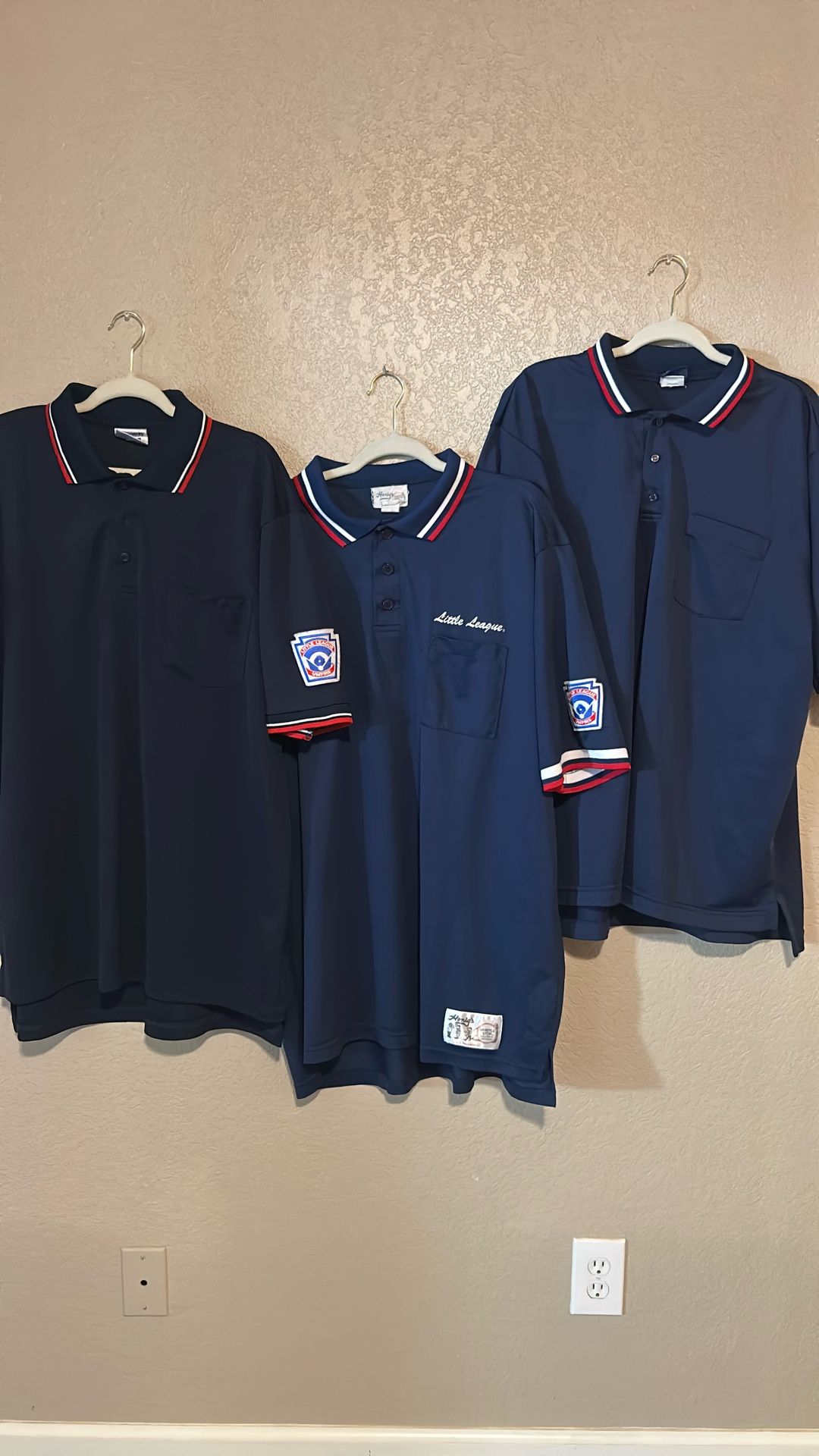 3 Little League Umpire Jerseys 2XL 3XL