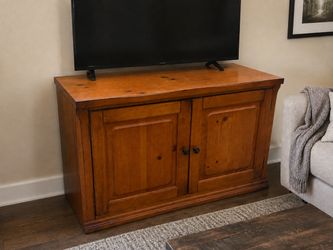 Solid Wood TV Stand Media Cabinet