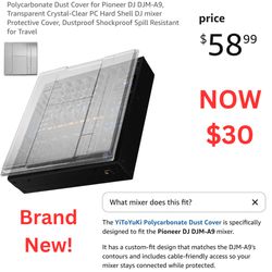 Pioneer DJM Mixer - Dust Cover.