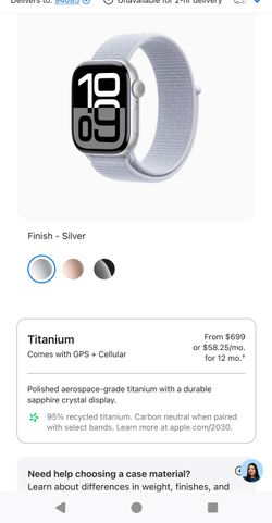 Apple Watch Series 10 Not Used Cellular Gps