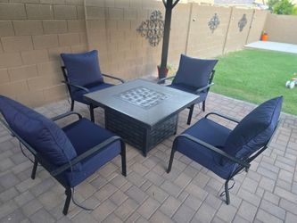 Firepit Patio Set