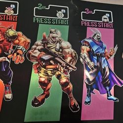 Teenage Mutant Ninja Turtles Villains Metal 11 X 17  Shredder Krang Bebop Rocksteady 