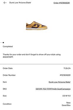 Arizona State University Nike Low Dunks 
