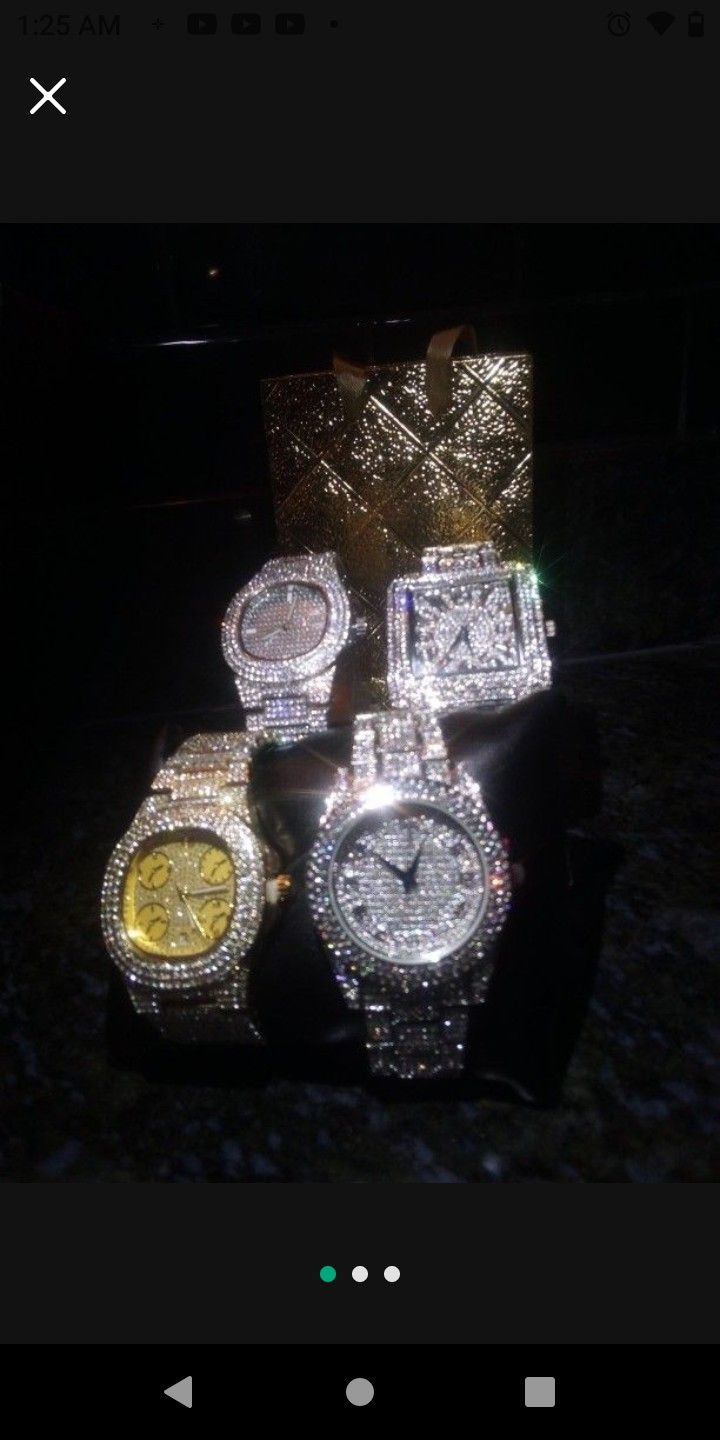 Rare imported Australian Ice💎Lab Diamond Simulated💎Heavyweight New  4 for 200 or 60 each💎 handcrafted💎 They look identical to natural Earth💎✨💎✨