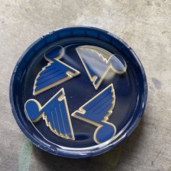 St. Louis blues resin lid coaster\paperweight