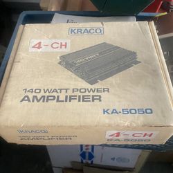 KRACO 140 Watt Power Amplifier 4 Channel KA-5050