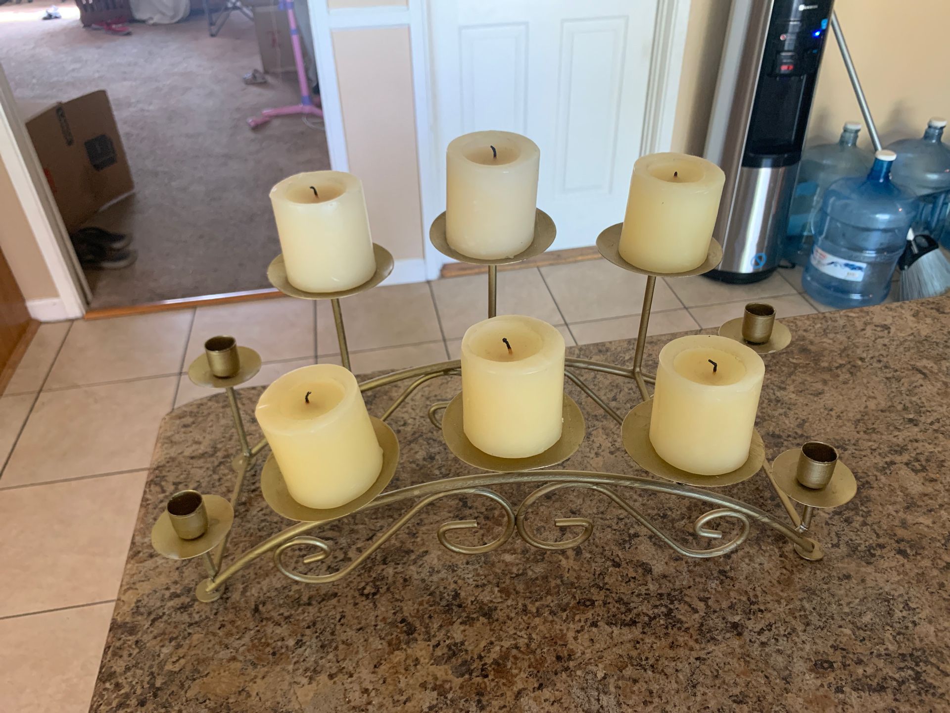 Iron Candle holder for table fall decoration holiday candle set
