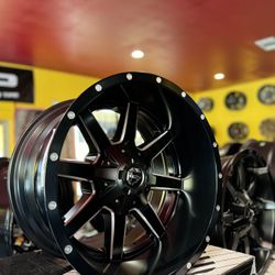 ‼️20” Matte Black Mill Fuel Wheels‼️