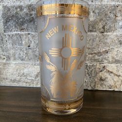 Vintage white sands New Mexico souvenir glas