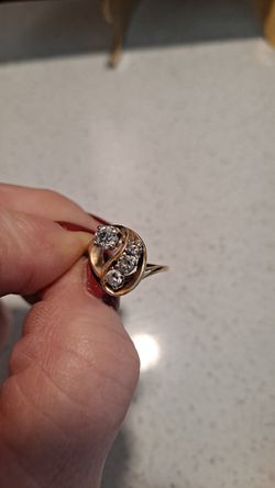 14 Carot Diamond Engagement/wedding Ring.just Reduced Price! Thumbnail