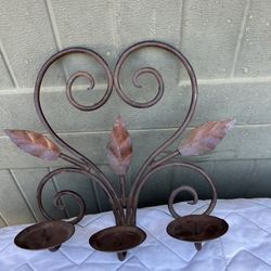 Small Iron Wall Candle Holder