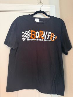 Born-Free Motorcycle Show Graphic T-Shirt