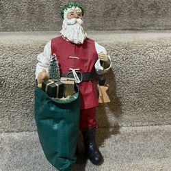 Vintage Possible dreams by Clothique 10” Santa with bag of toys 1986