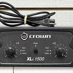 Crown XLi 1500 450w 2 Channel Power Amplifier 