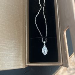 925 Silver Necklace with Cc, Brand New