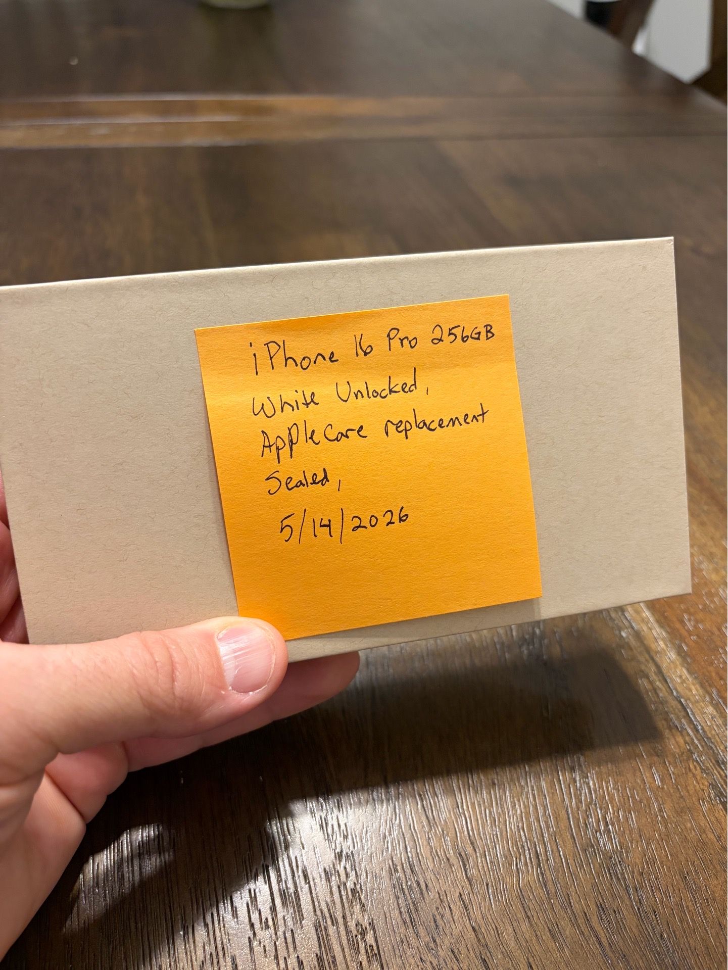 Brand New Sealed iPhone 16 Pro 256GB White Unlocked